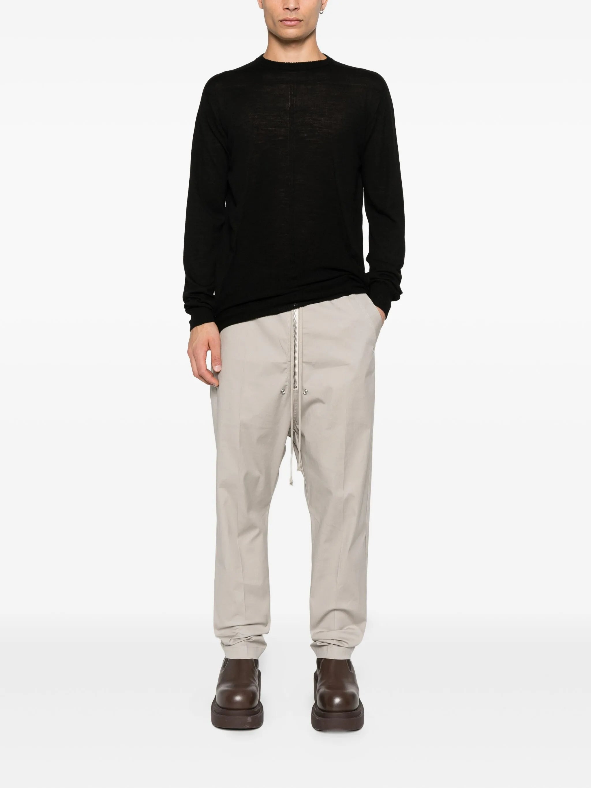 crew-neck wool jumper - 2