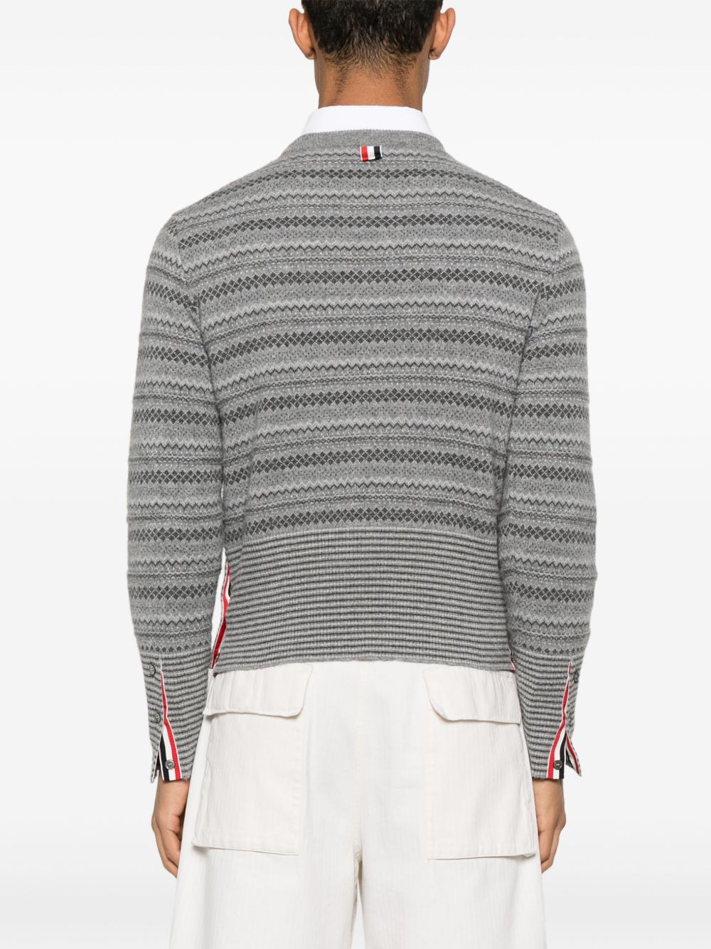 fair isle float jacquard sweater - 4