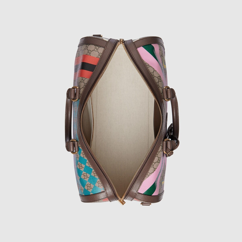 100 geometric print duffle bag 7