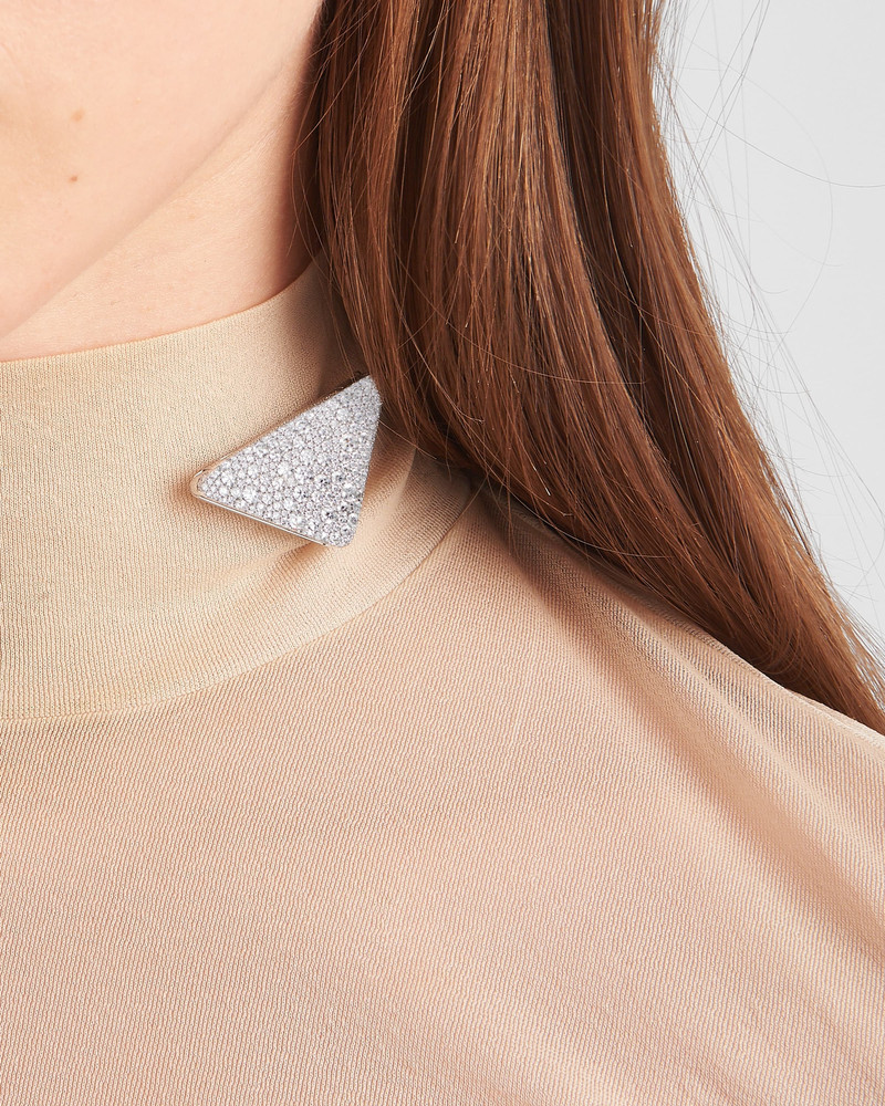 Prada Eternal Gold brooch in white gold with diamonds outlook