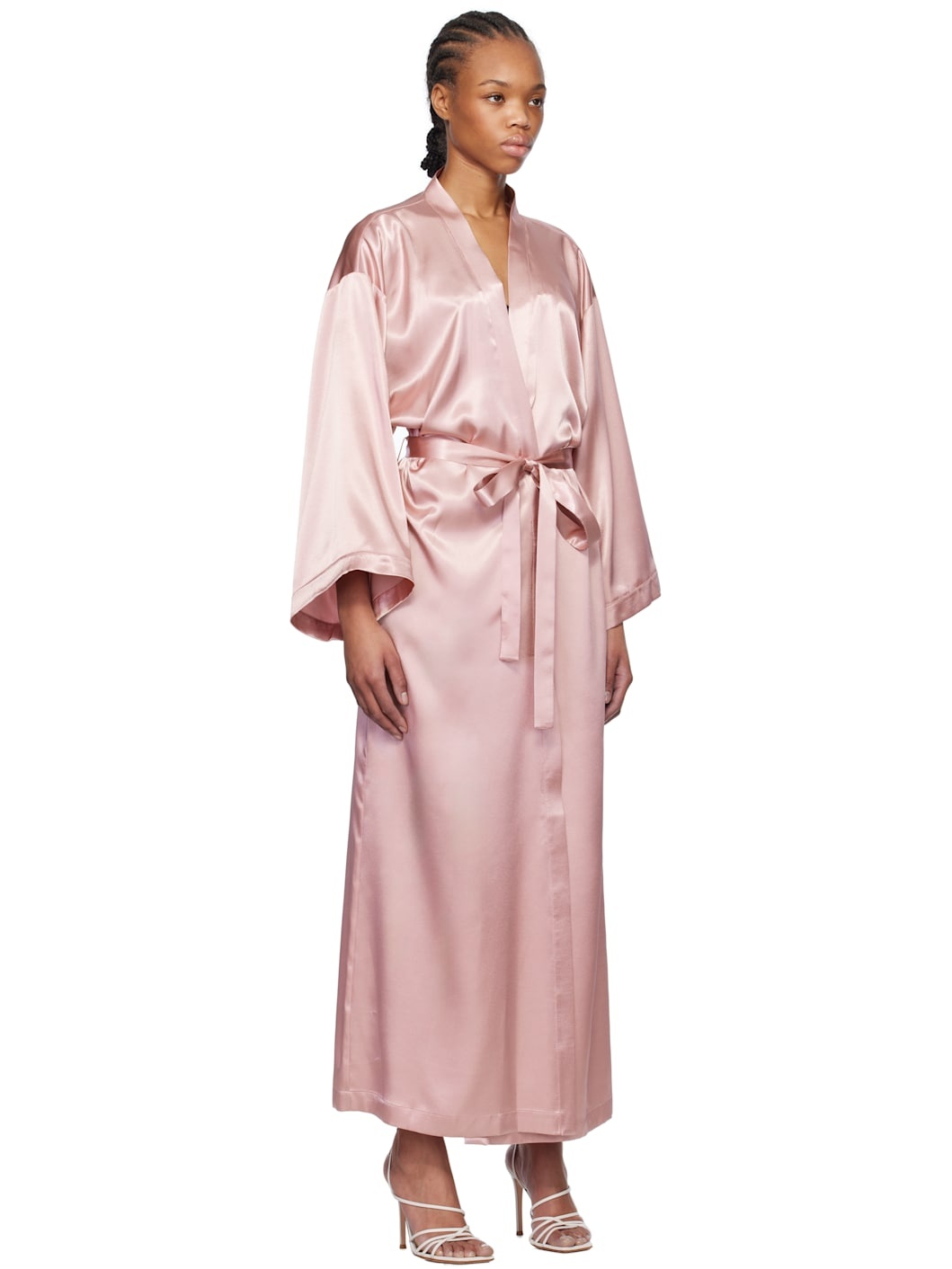 Pink Rhinestone Logo Robe - 2
