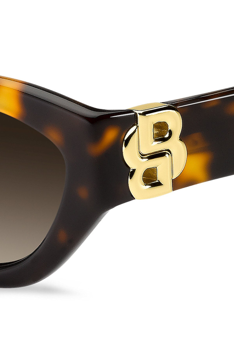 BOSS HAVANA-ACETATE SUNGLASSES WITH DOUBLE B MONOGRAM outlook