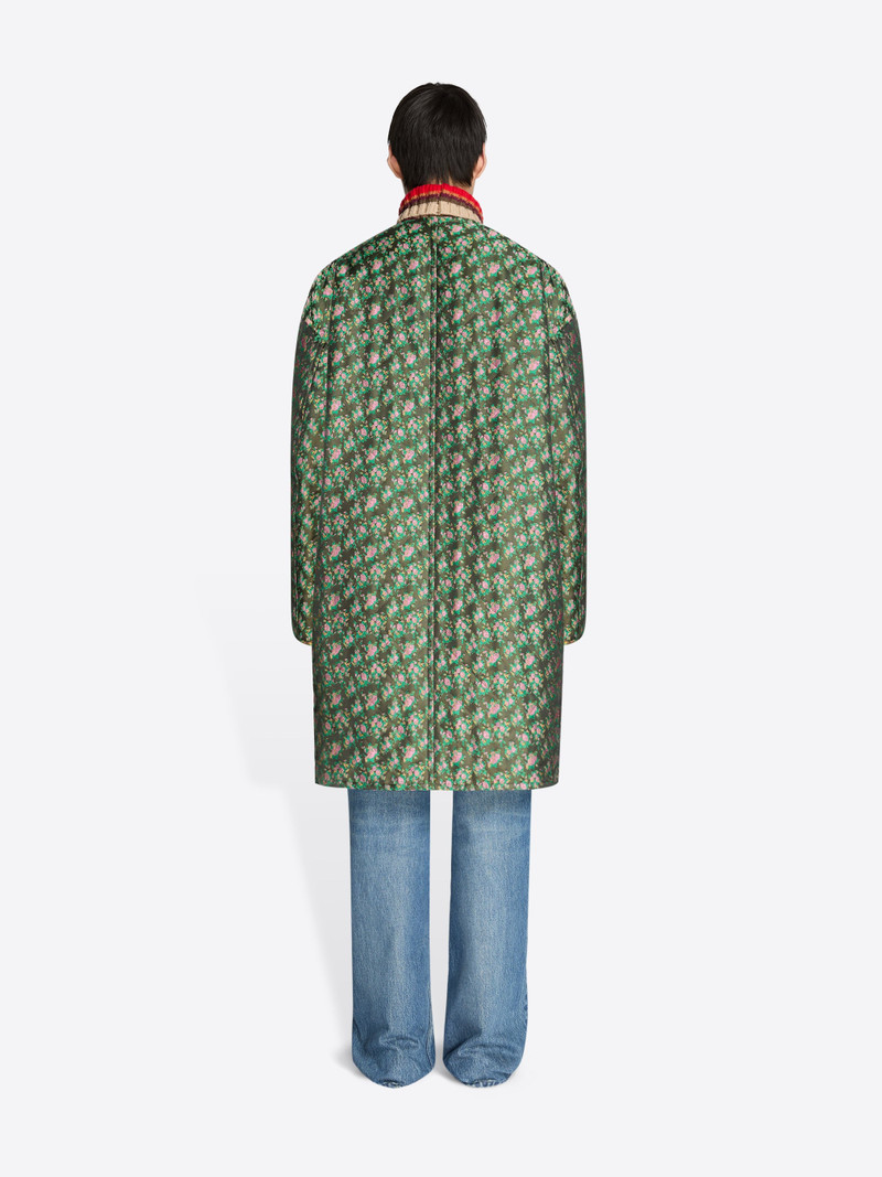 COLLARLESS JACQUARD COAT 4