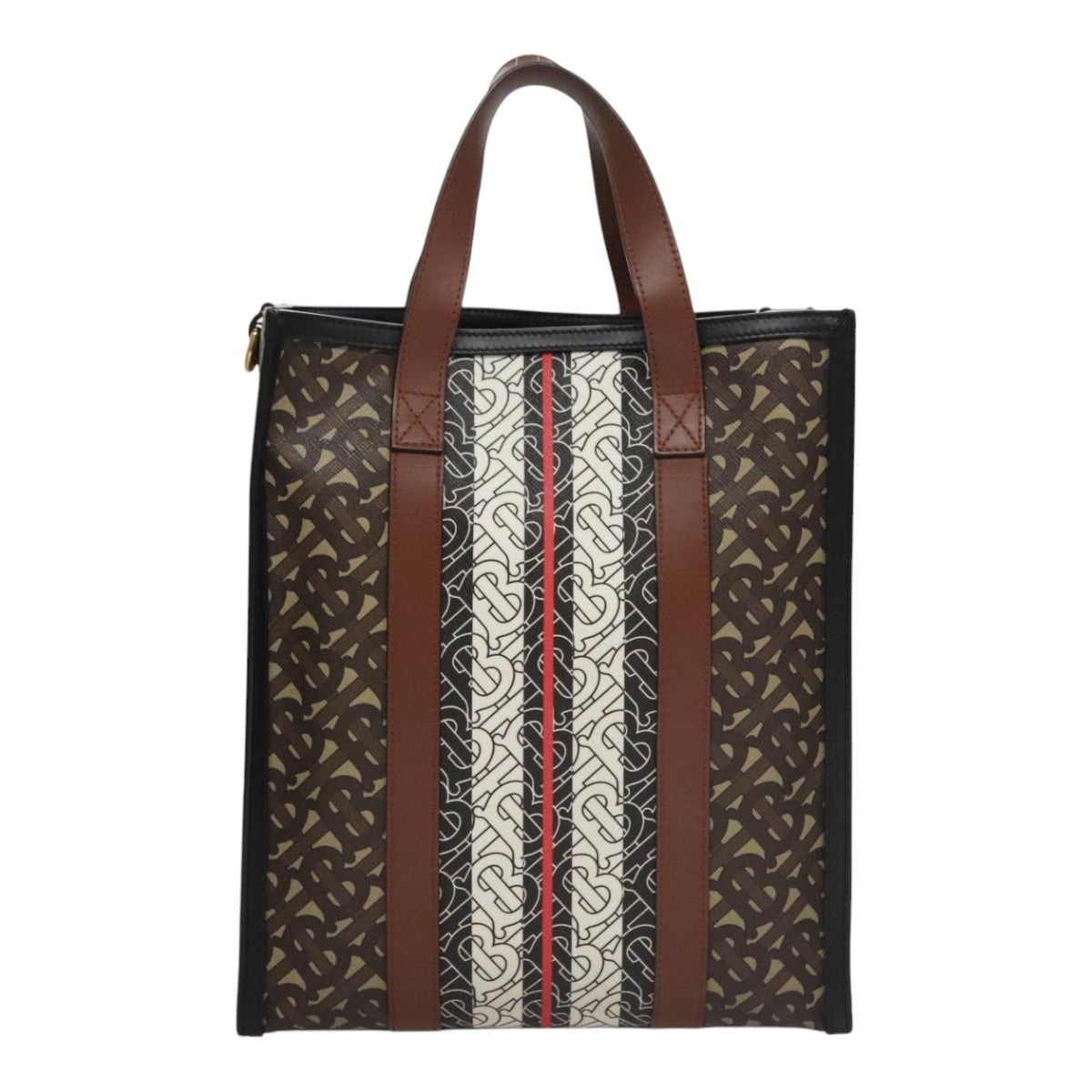 Burberry Tote Bag Pvc Brown - 3