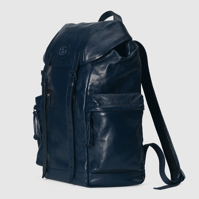 GUCCI Backpack with tonal Double G outlook