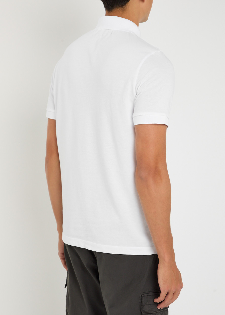 Stone Island Logo Piqué Stretch-cotton Polo Shirt - 3