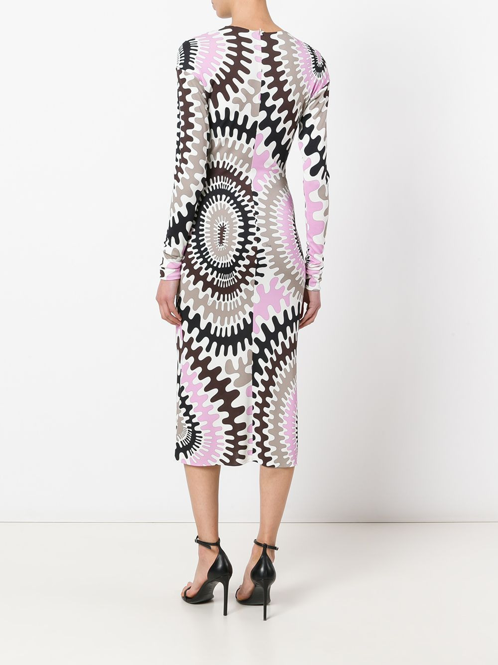longsleeved printed dress - 4