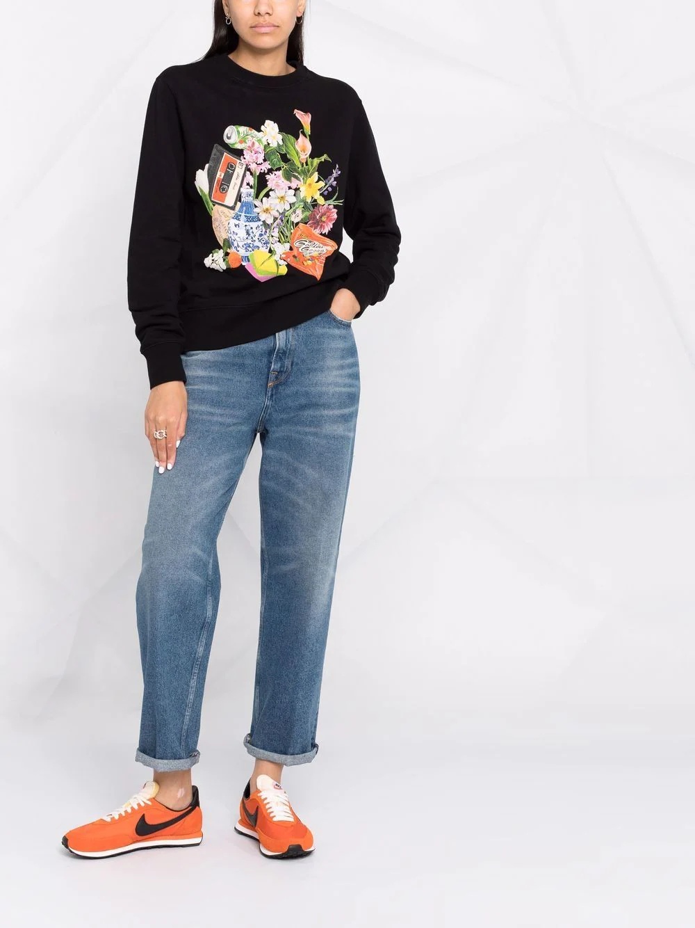 graphic-print long-sleeve sweatshirt - 2