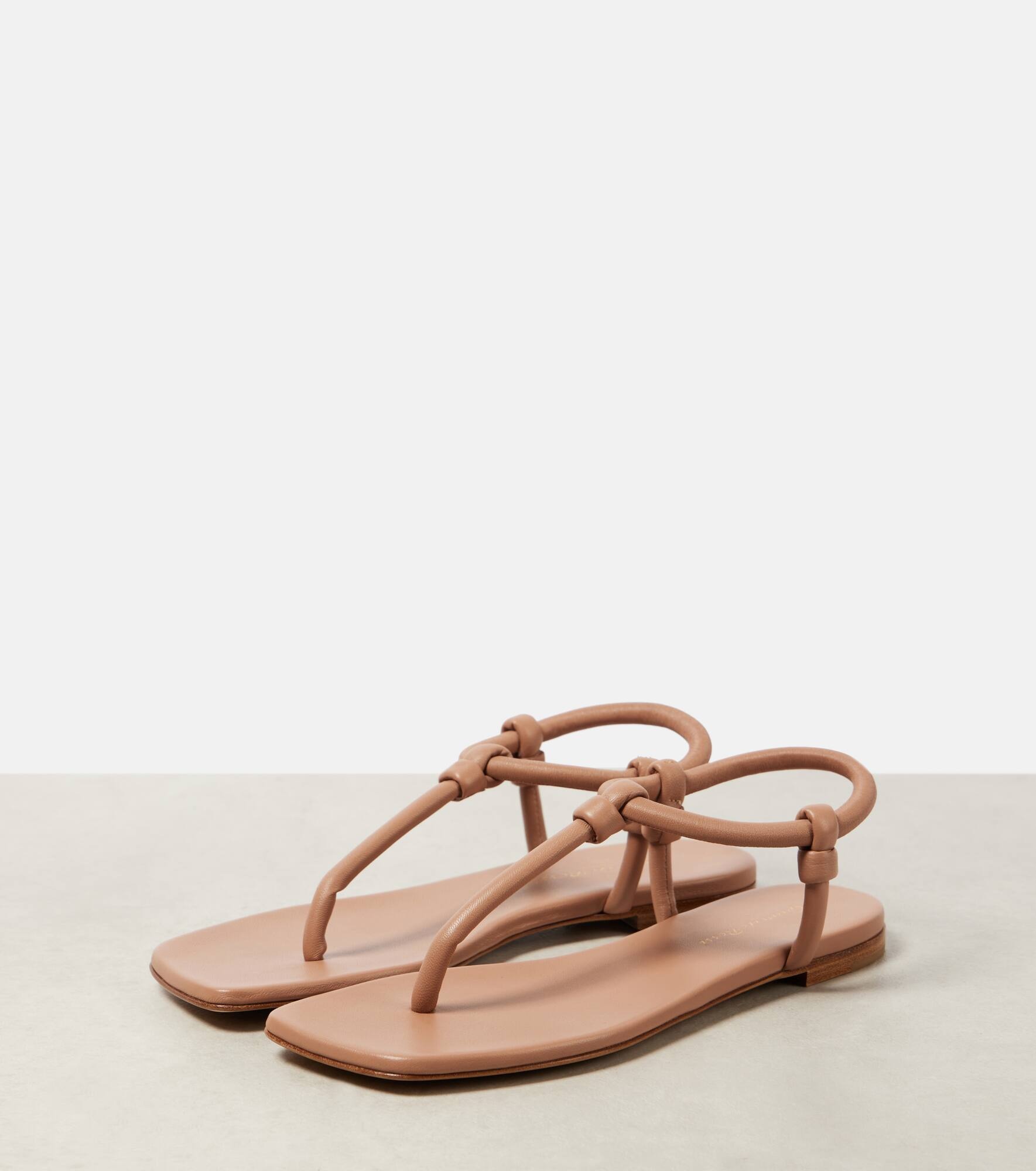 Juno leather thong sandals - 4