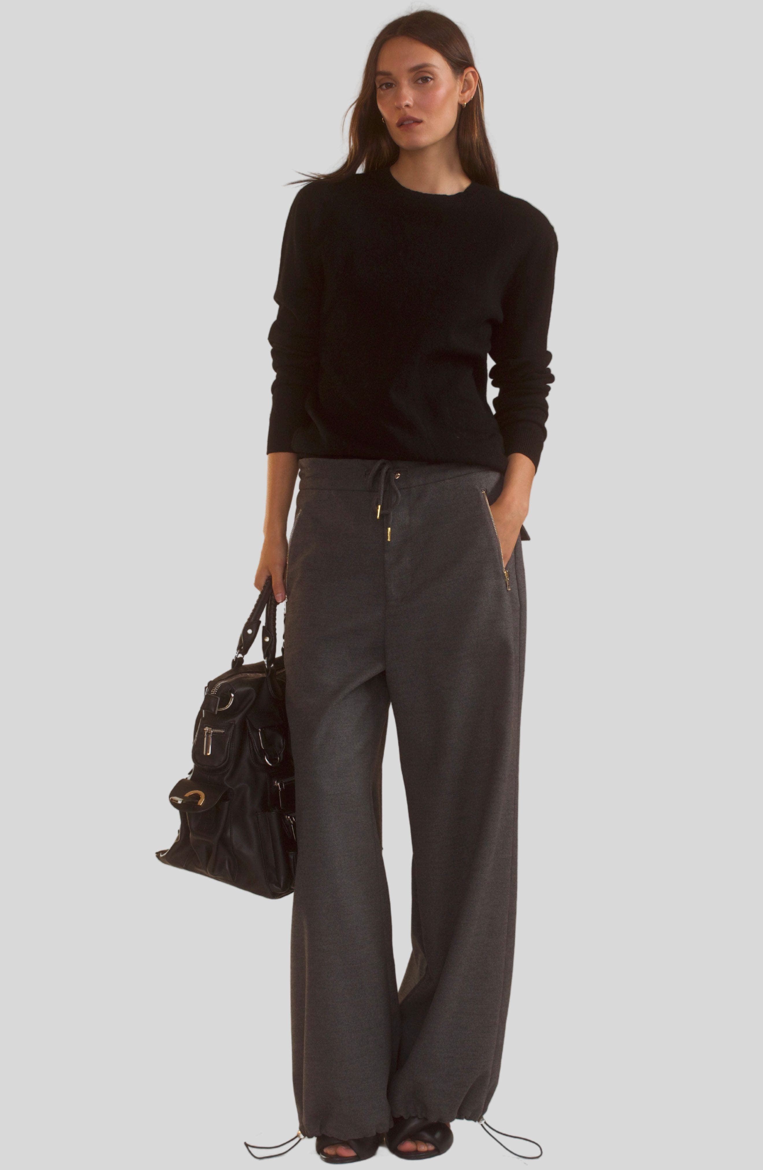 Cynthia Rowley Elea Wool Cashmere Sweater in Black at Nordstrom - 4