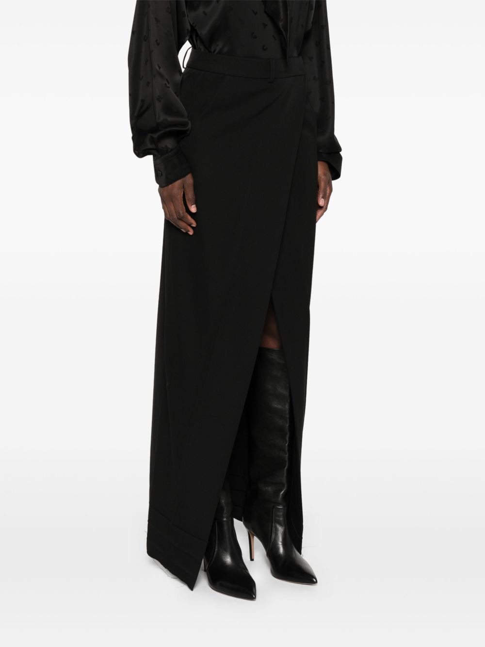 high-waisted wool skirt - 3