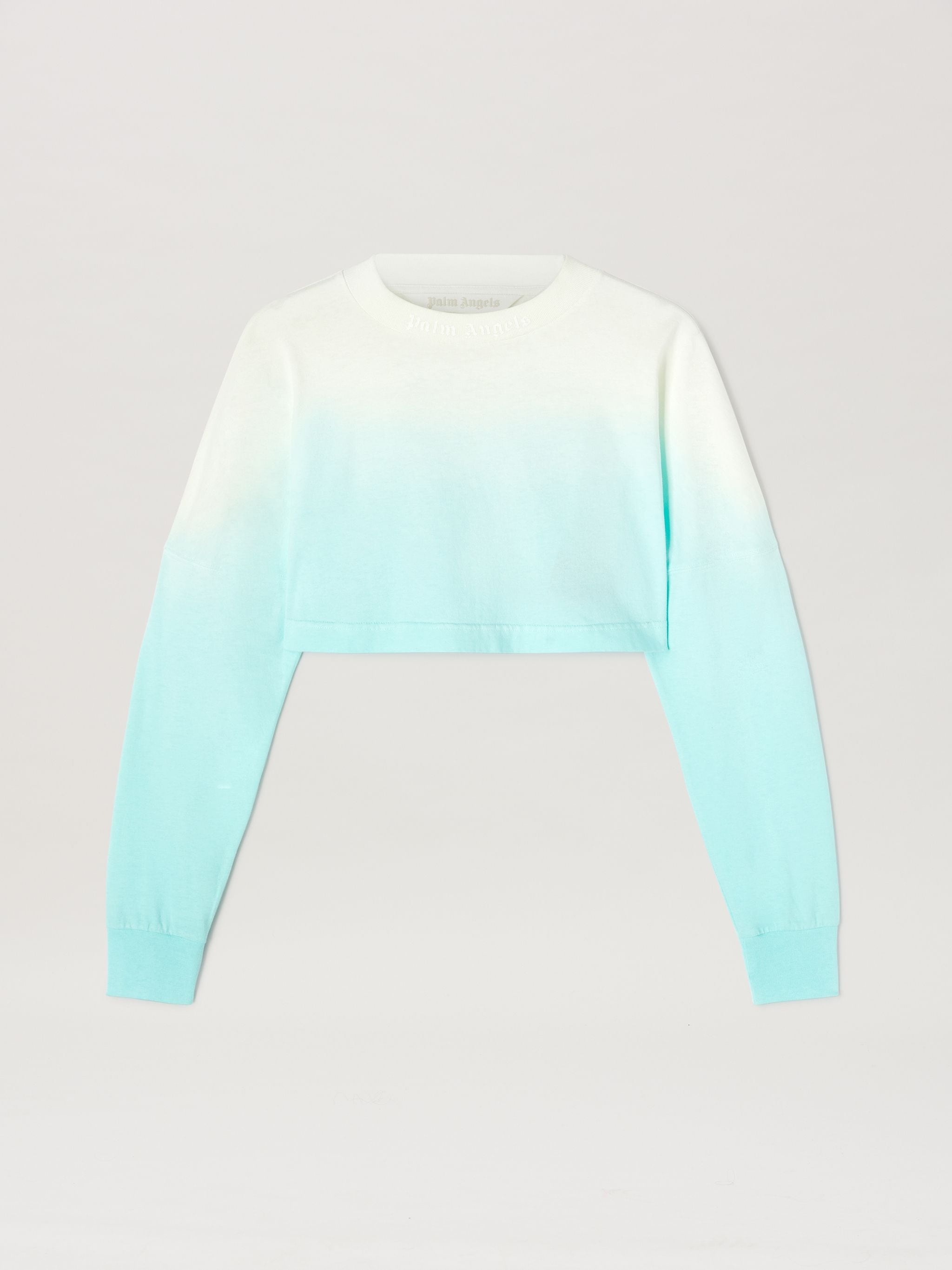 Gradient Cropped Overlogo T-Shirt - 1