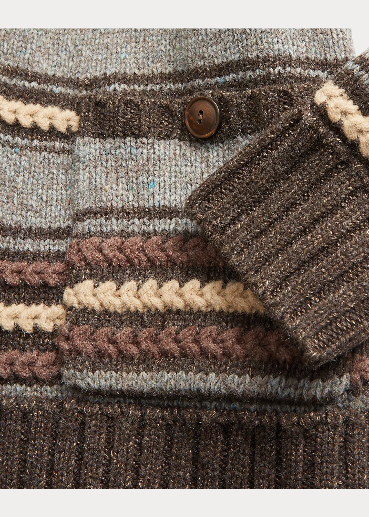 Striped Wool-Blend Cardigan - 4