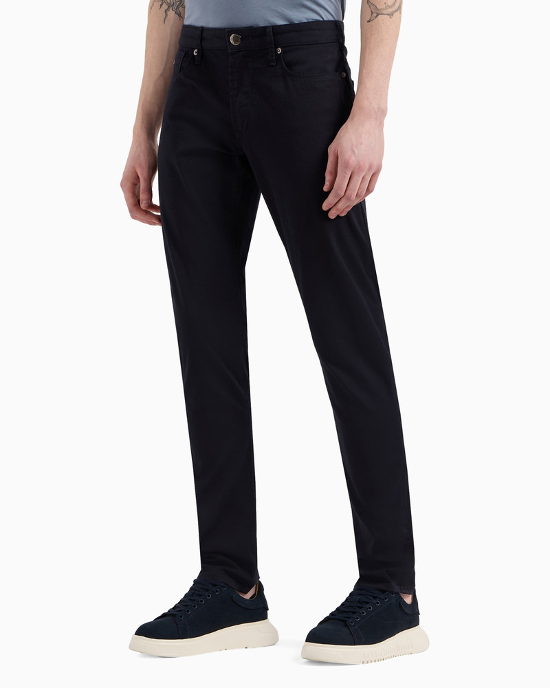 EMPORIO ARMANI J06 COMFORT STRETCH-GABARDINE, SLIM-FIT TROUSERS outlook