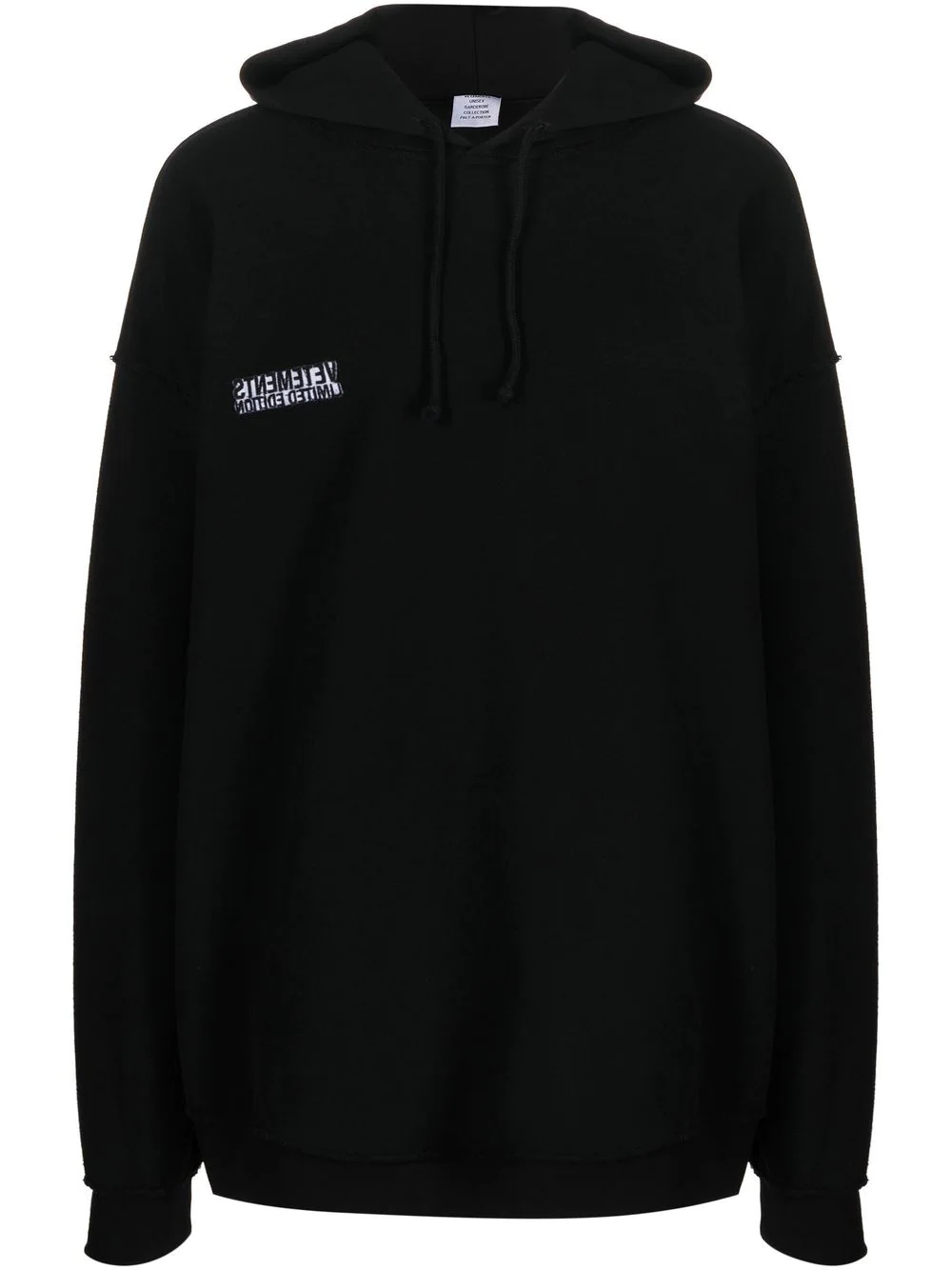 logo drawstring hoodie - 1