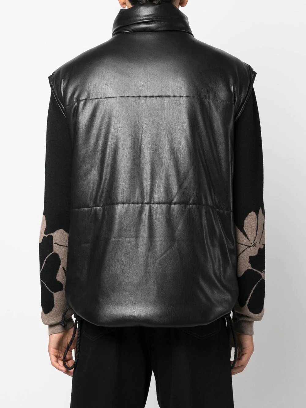 Jovan faux-leather puffer gilet - 3