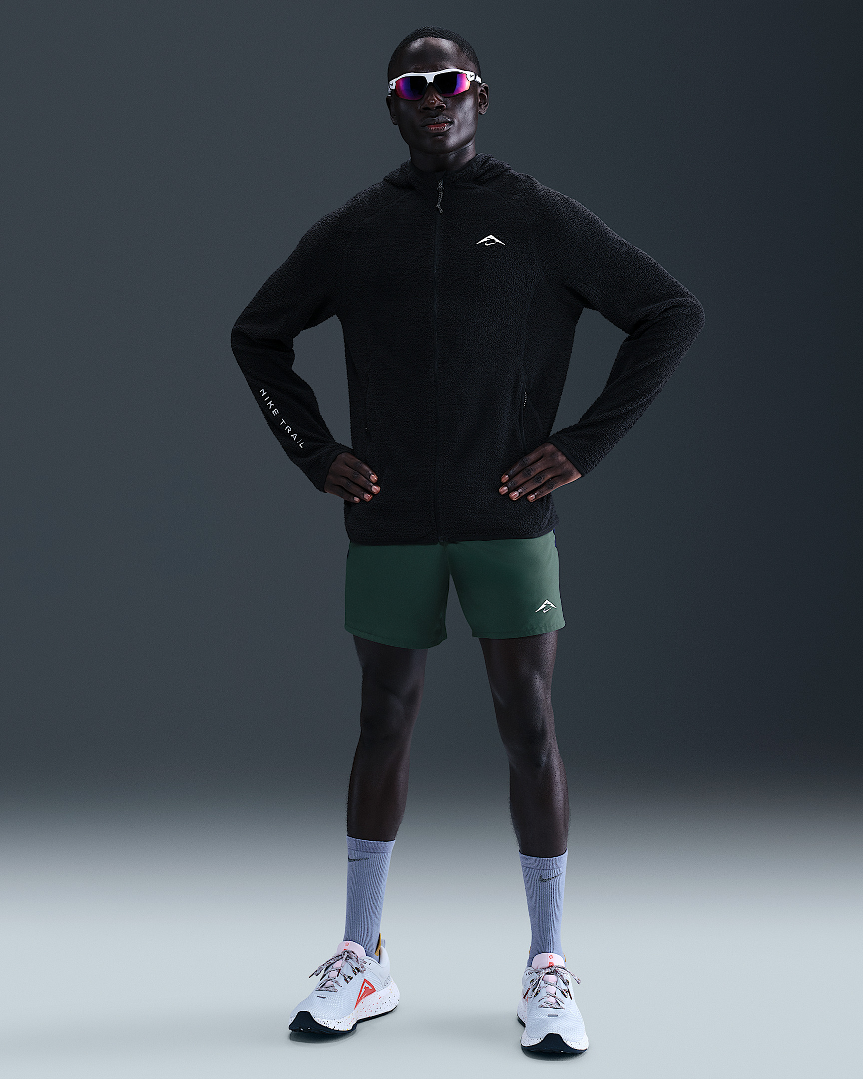 Nike Trail Men's Dri-FIT Fleece Running Jacket - 4