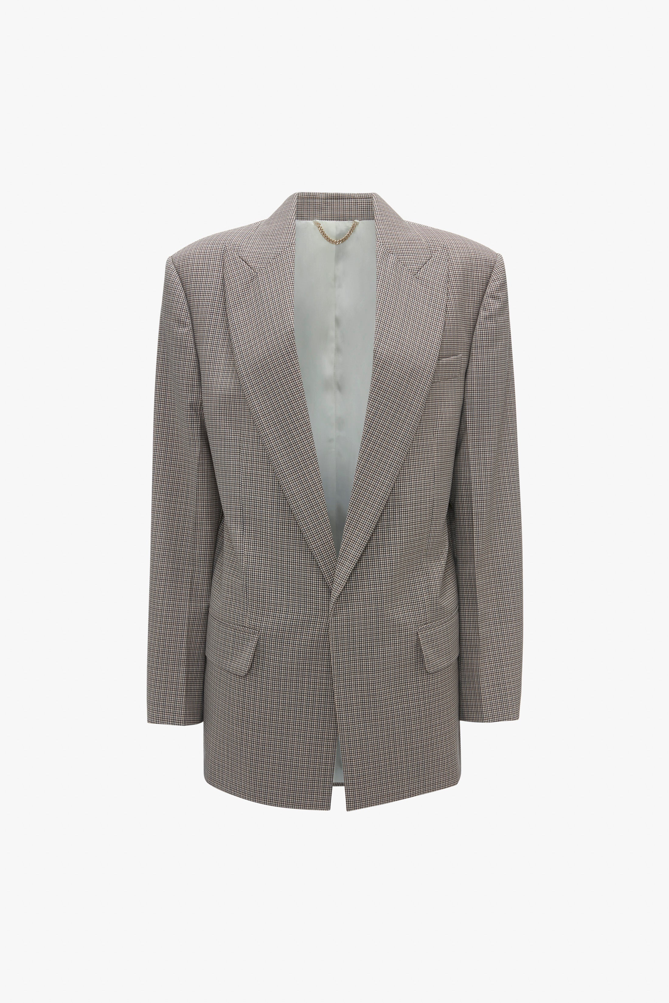 Peak Lapel Jacket In Multi - 1