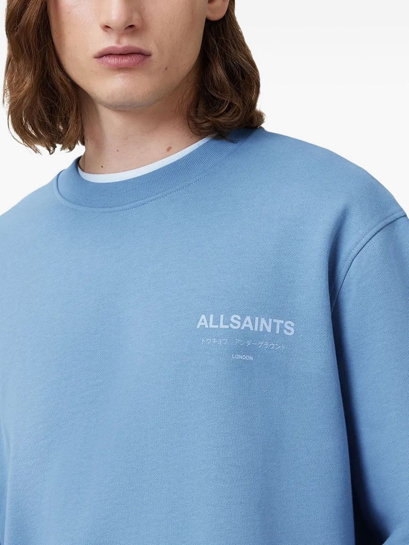 logo-embroidered crew neck sweatshirt 4
