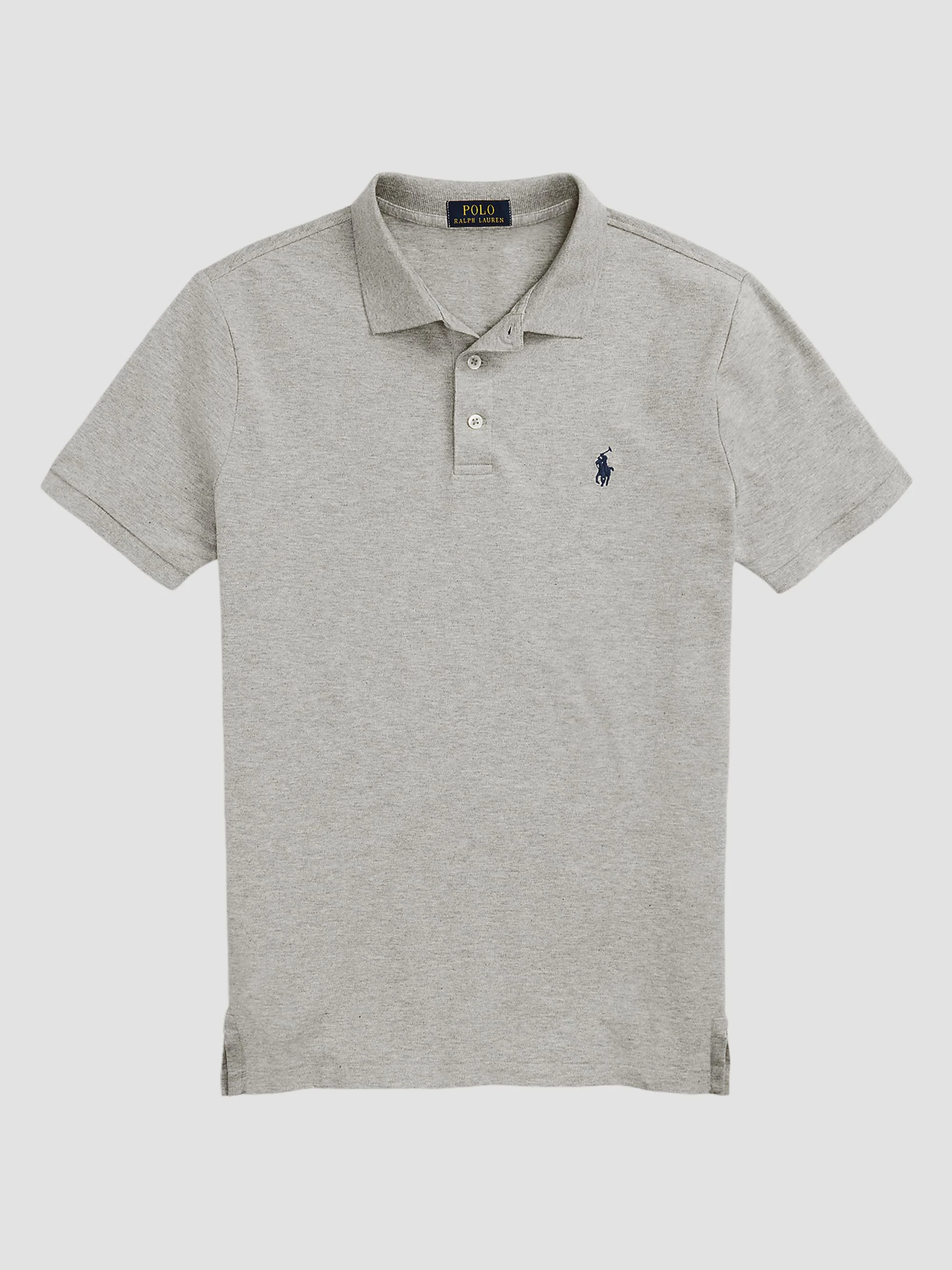 Men's Stretch-Cotton Blend Custom Slim-Fit Polo Shirt - Andover Heather - 1