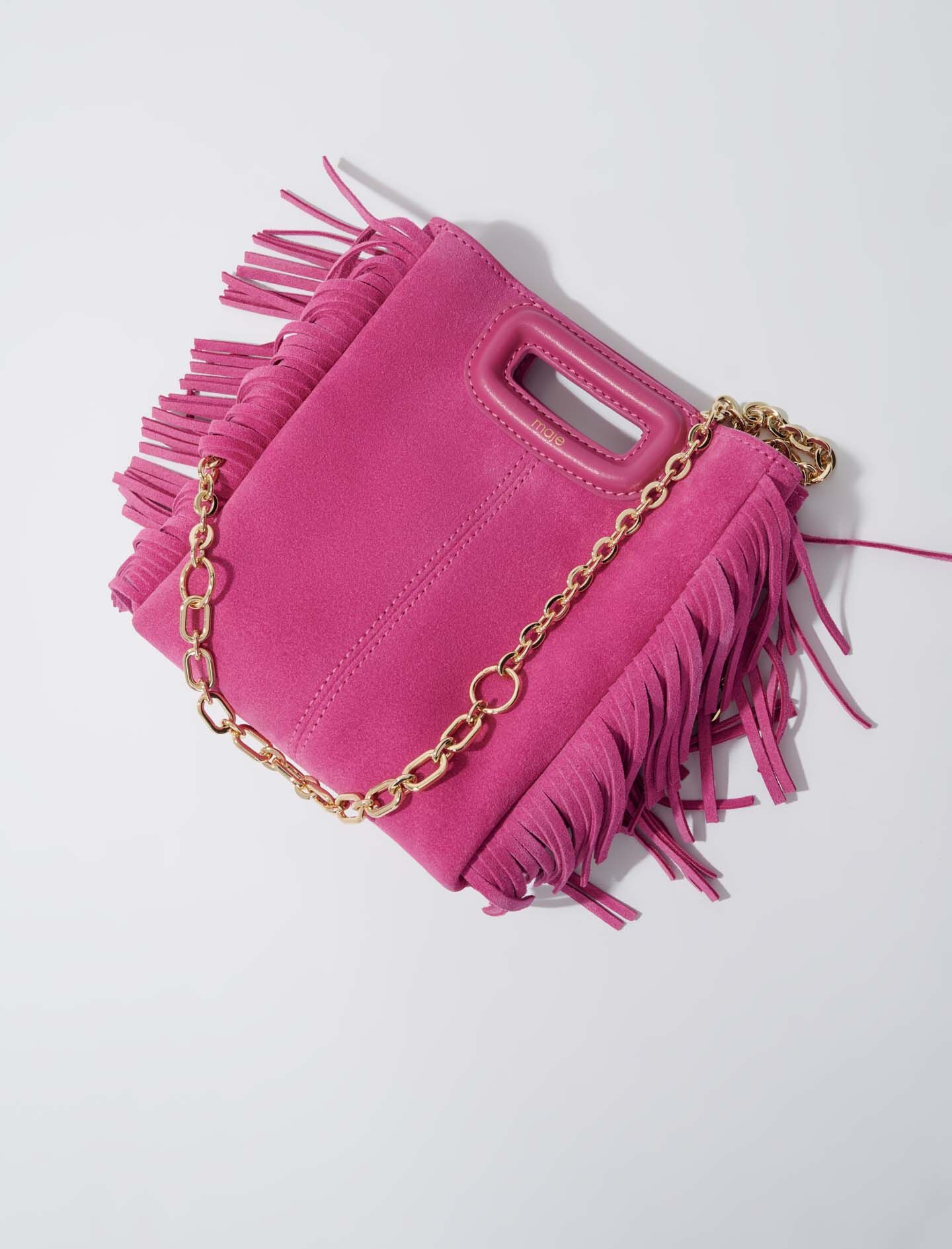 M mini bag in suede leather - 5