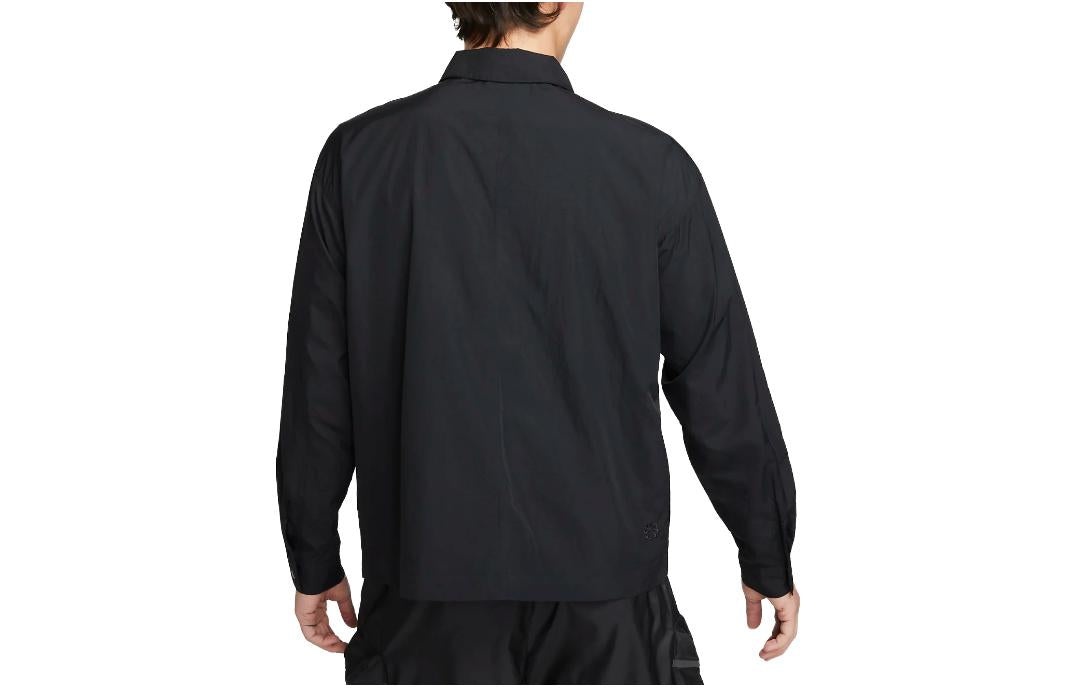 Nike Sportswear Tech Pack Woven Long-sleeve Shirt 'Black' DX0206-010 - 4