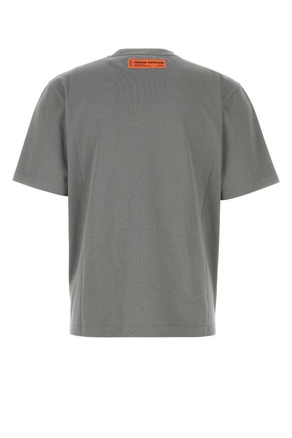 HERON PRESTON Grey Cotton Oversize T-Shirt - 2