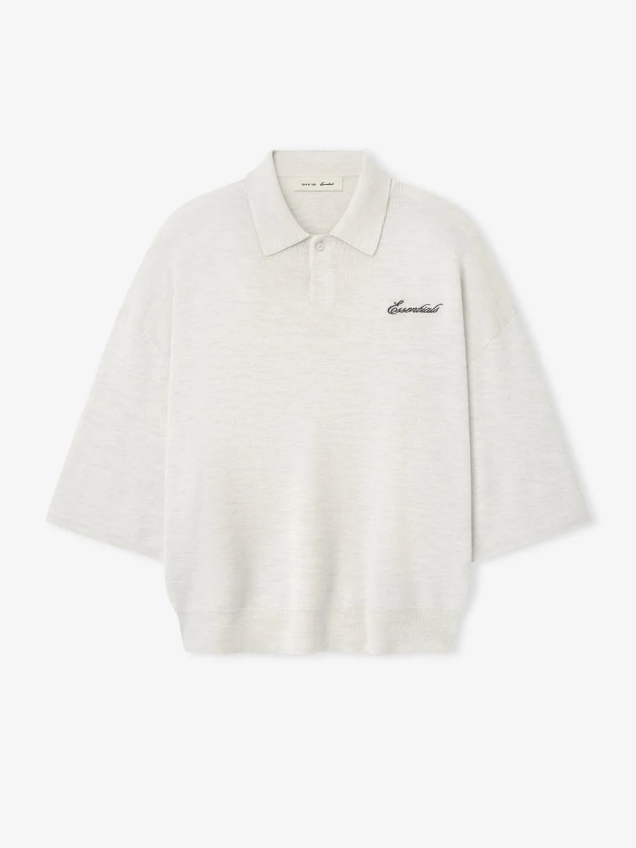 Signature 3/4 Sleeve 90s Knit Polo - 1