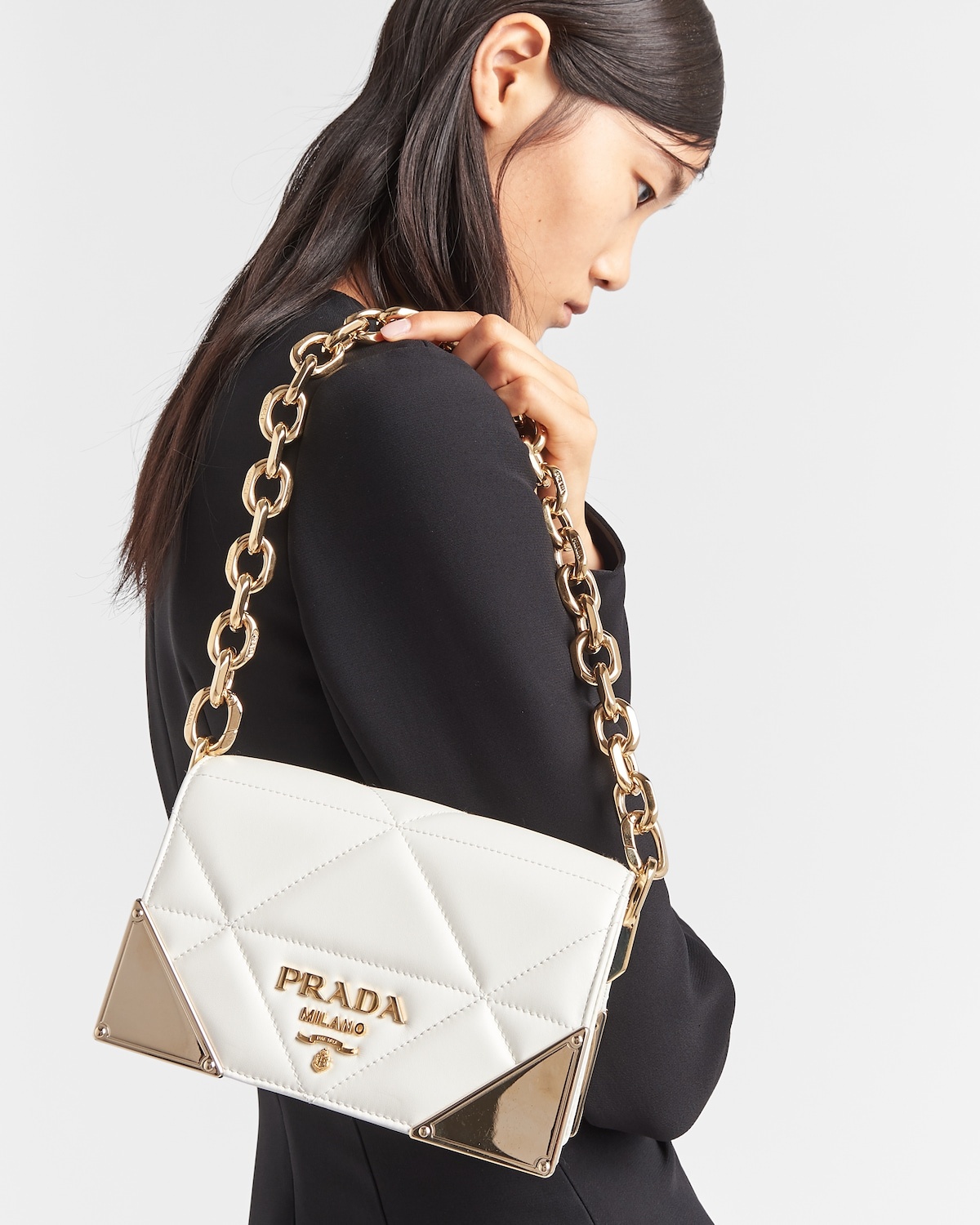 Quilted nappa leather shoulder bag - 7