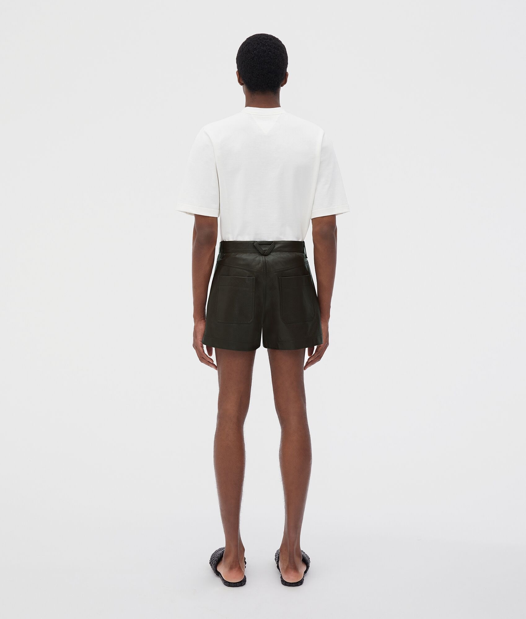leather shorts - 3