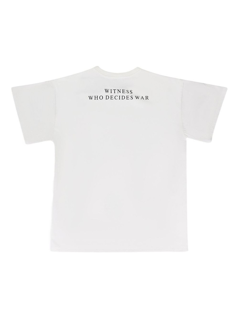 WHO DECIDES WAR graphic-print T-shirt outlook