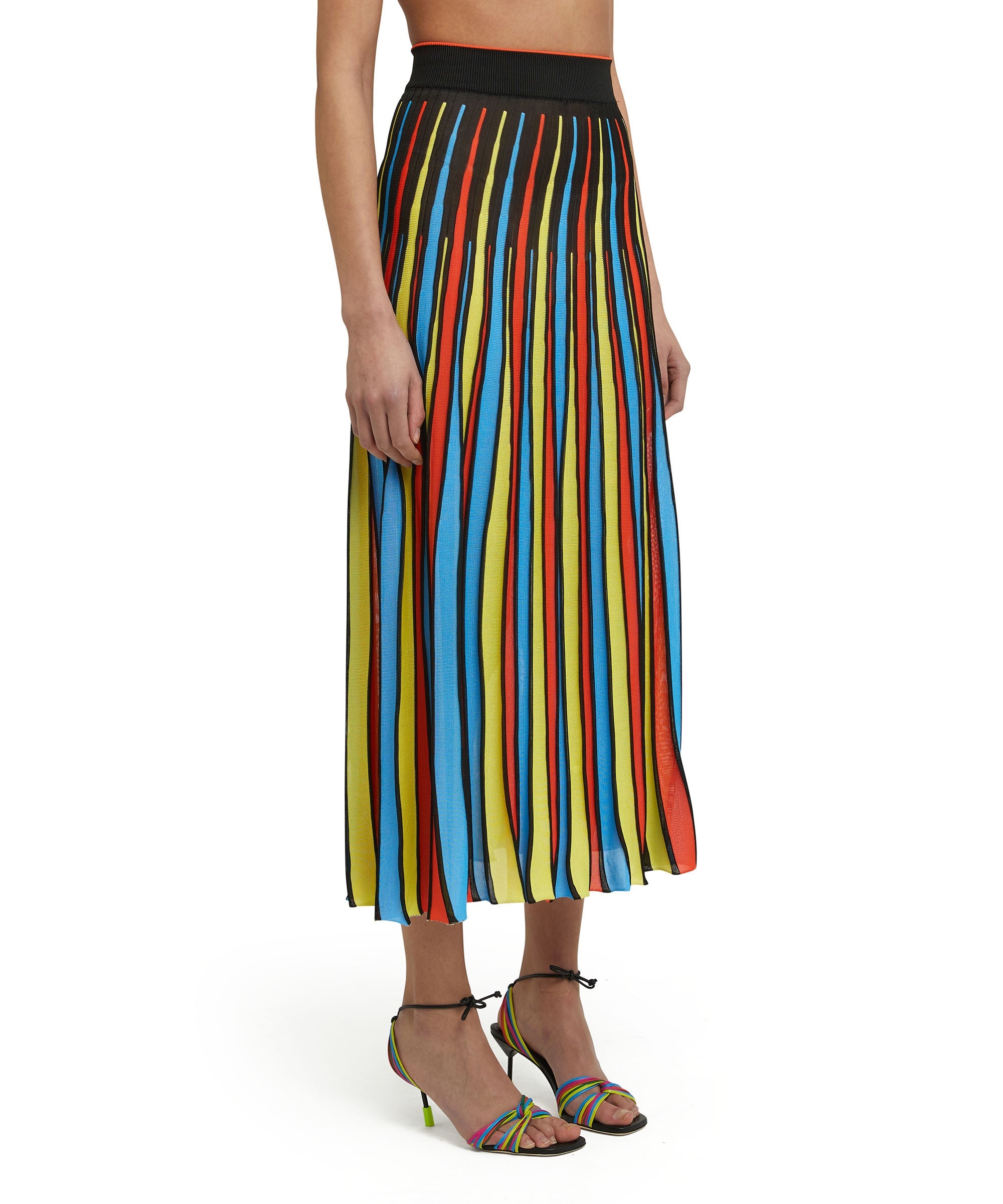 Viscose knit midi wheel skirt - 1
