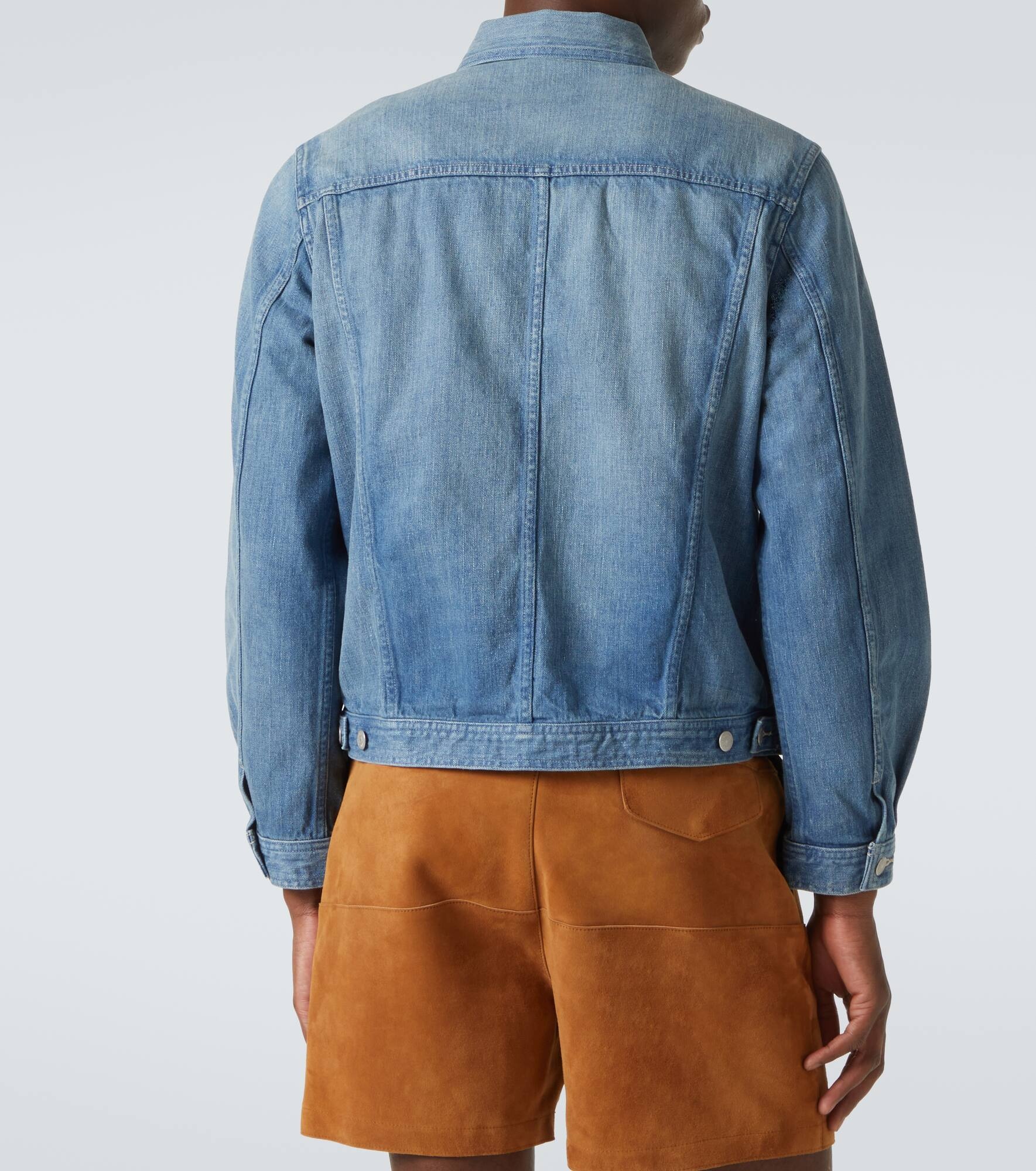 Faded denim jacket - 4