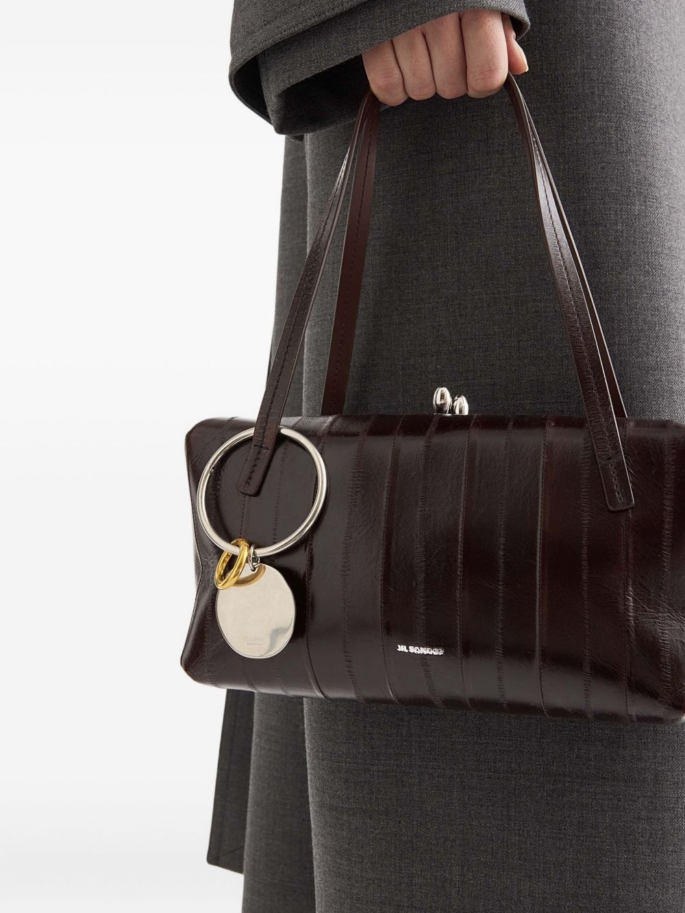 two-tone circular keyring - 4