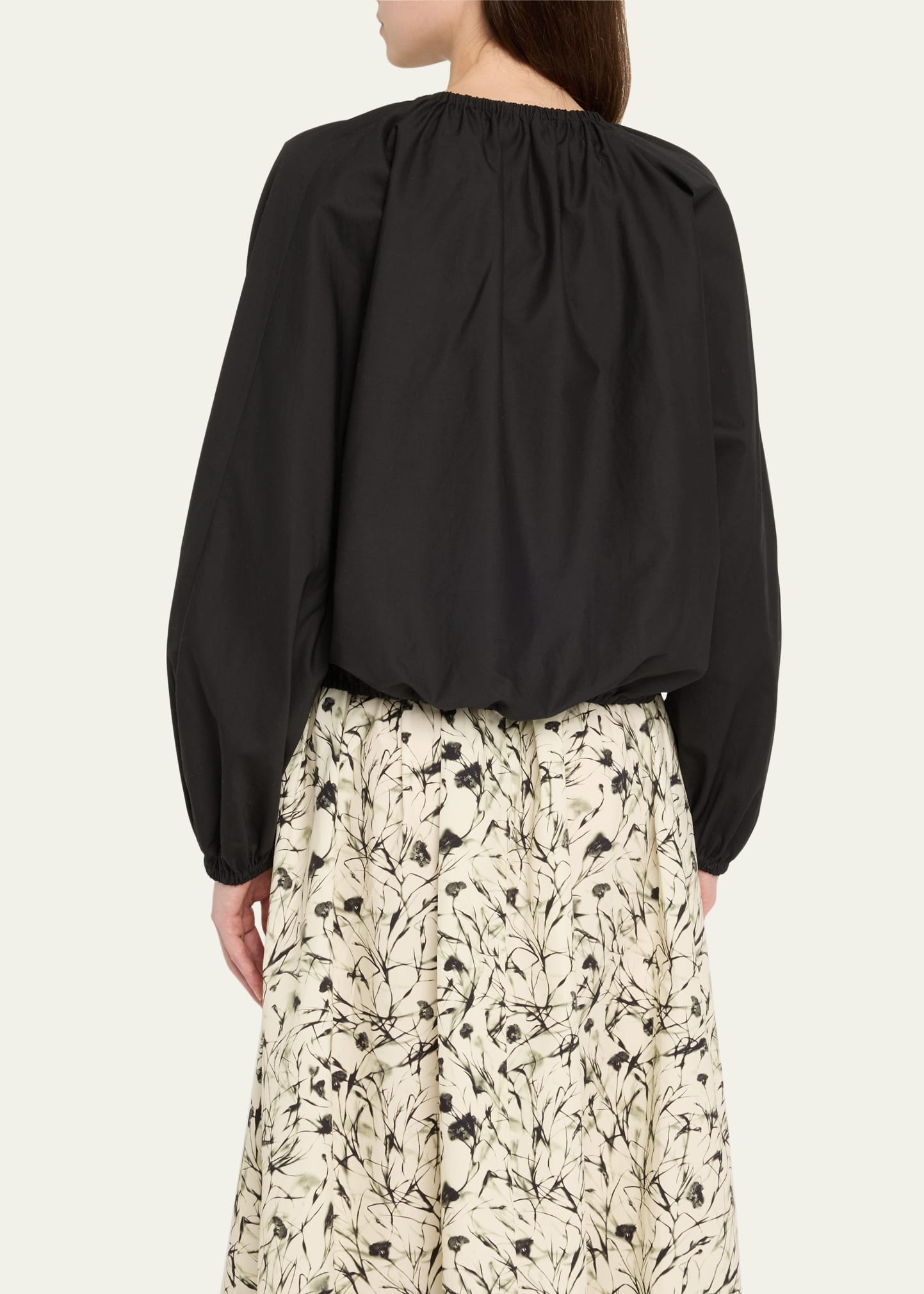 Wendy Blouson Technical Poplin Top - 3