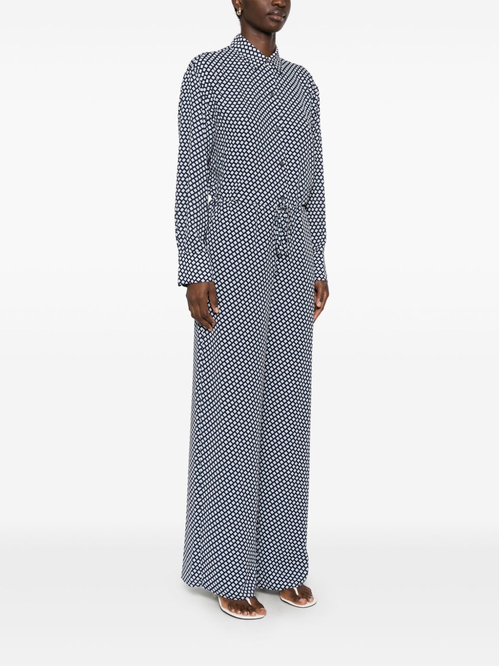 drawstring palazzo pants - 3