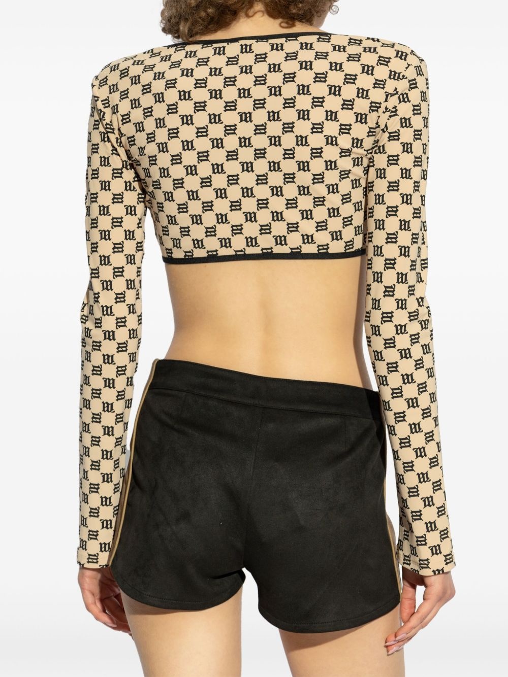 monogram crop top - 4