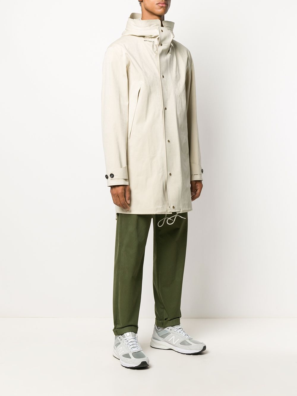 lightweight hooded parka coat - 3