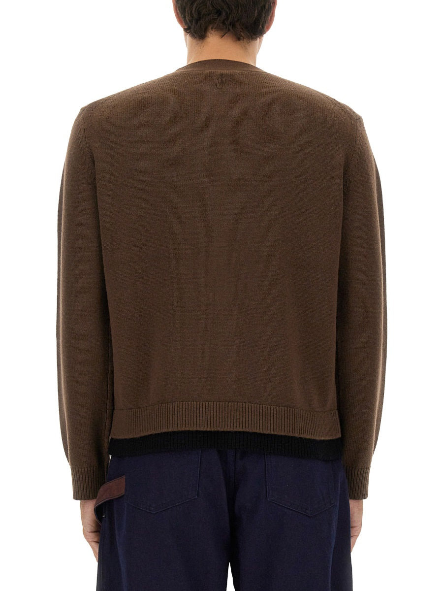 Contrasting Layered Cardigan - 3