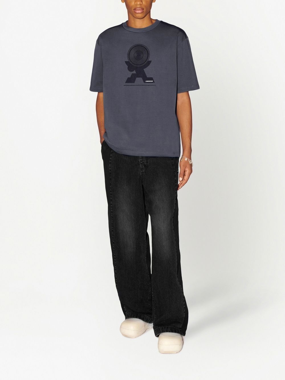 Sound graphic-print cotton T-shirt - 2
