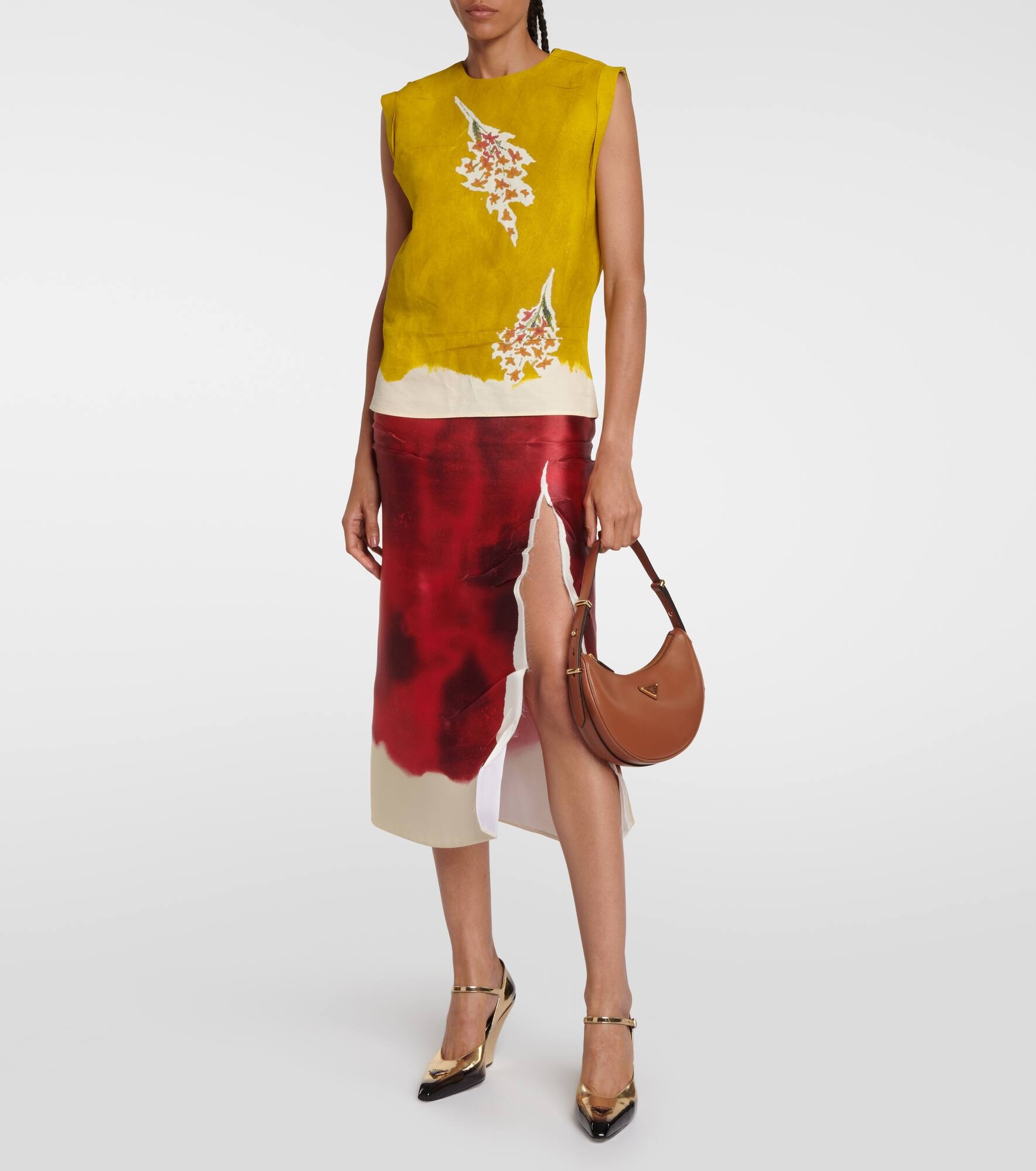 Arqué leather shoulder bag - 5