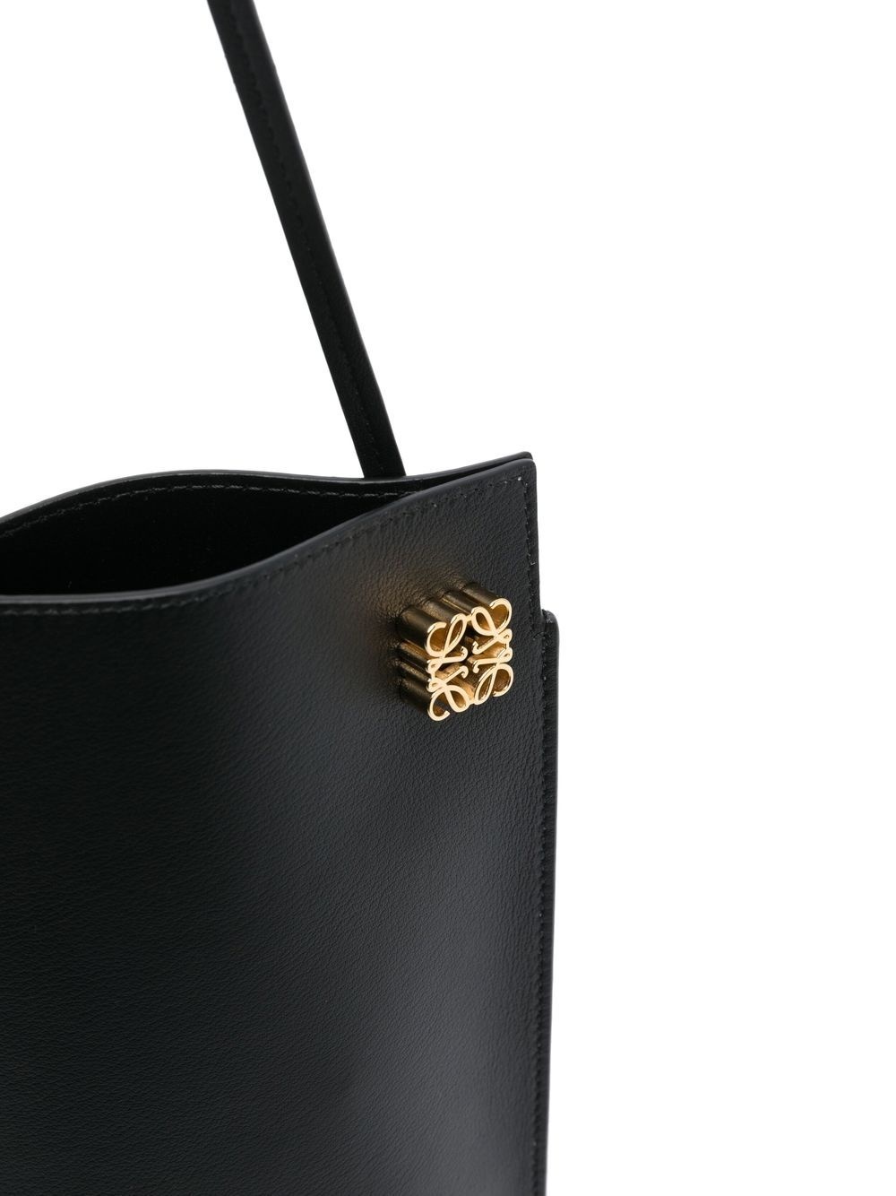 logo-plaque leather crossbody bag - 4