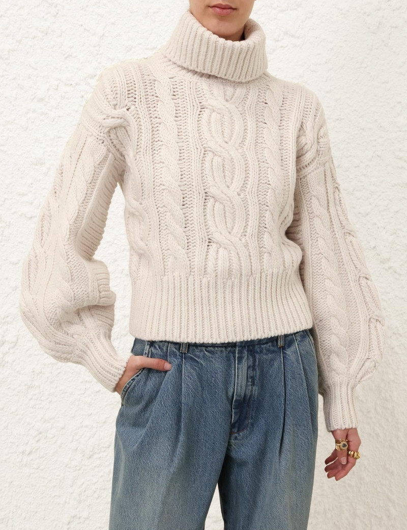Zimmermann ILLUSTRATION CABLE SWEATER outlook
