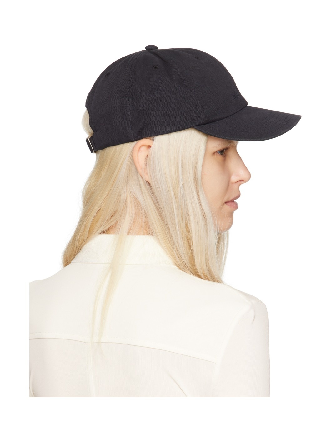 Studio Nicholson Navy Logo Cap | ssense | REVERSIBLE
