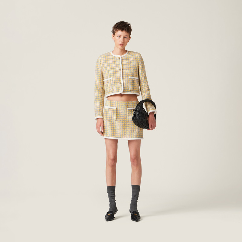 Miu Miu Bouclé miniskirt outlook