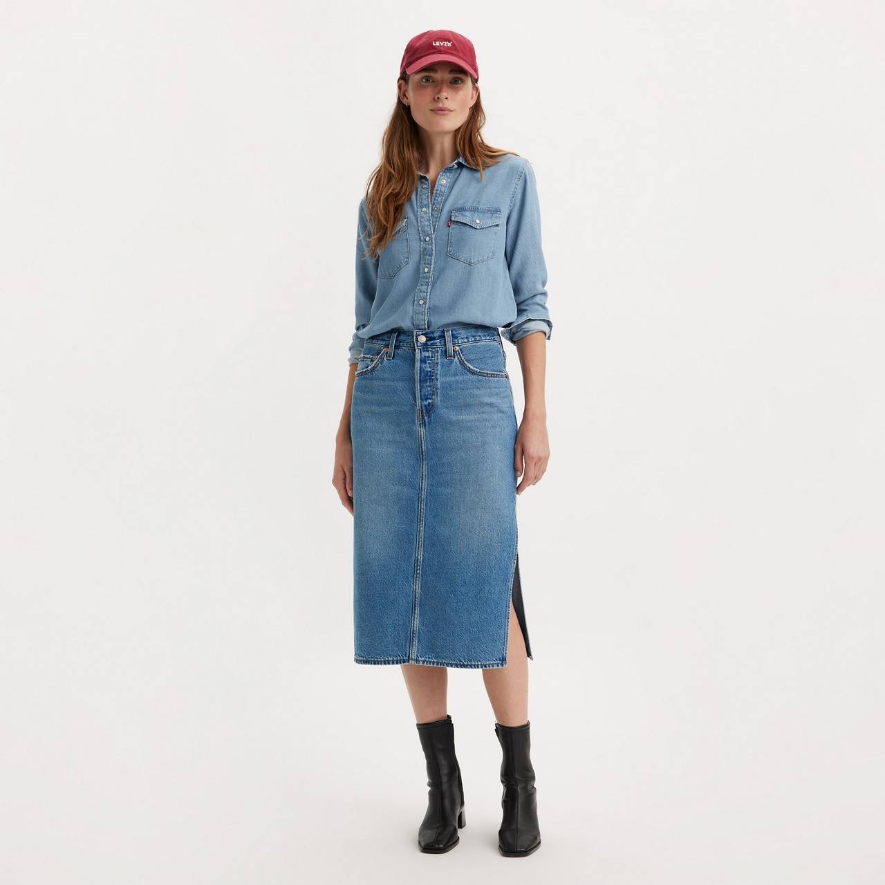 SIDE SLIT SKIRT - 2