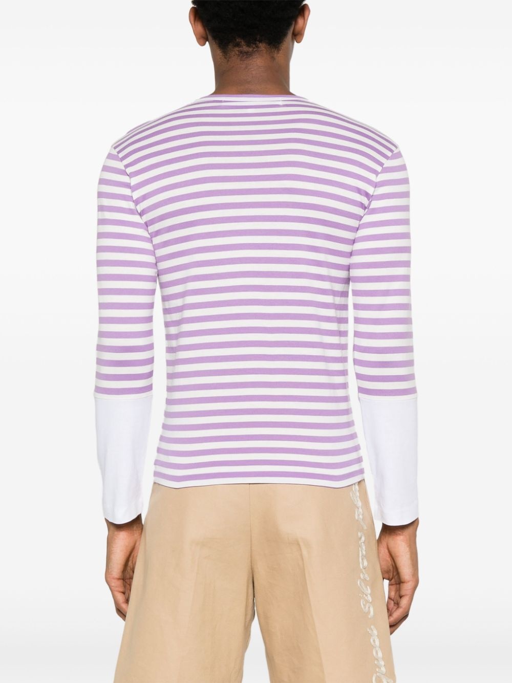 long-sleeve striped T-shirt - 4