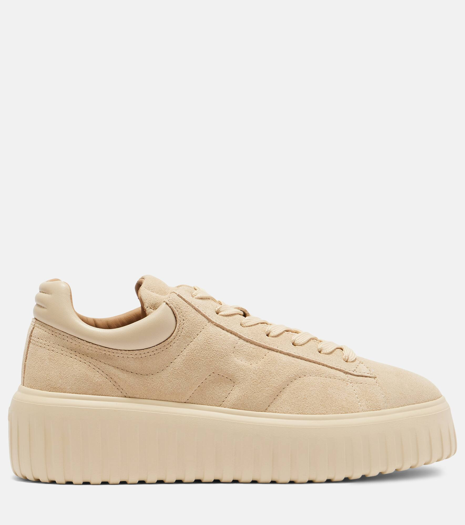 H-Stripes suede platform sneakers - 4