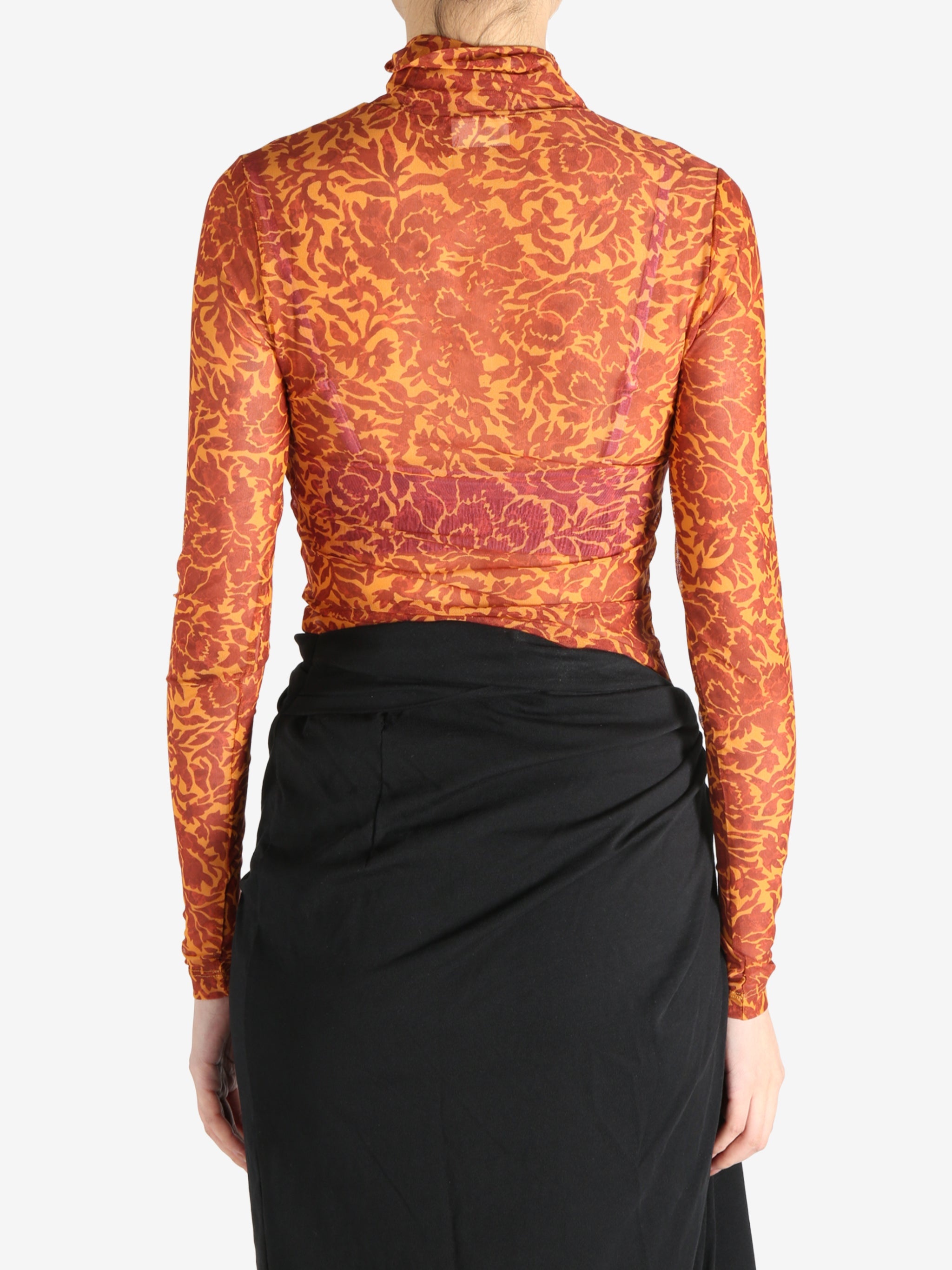 DRIES VAN NOTEN - Women Printed Turtleneck Tee - 3