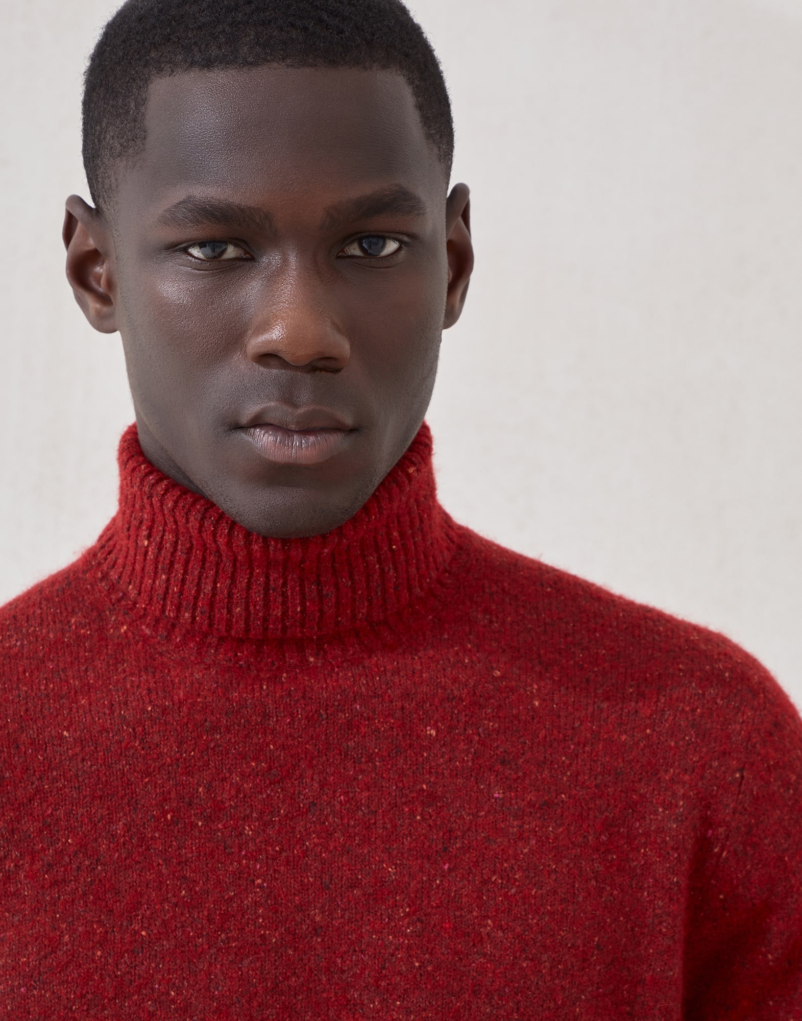 Flecked alpaca, wool, silk and cotton turtleneck sweater - 3